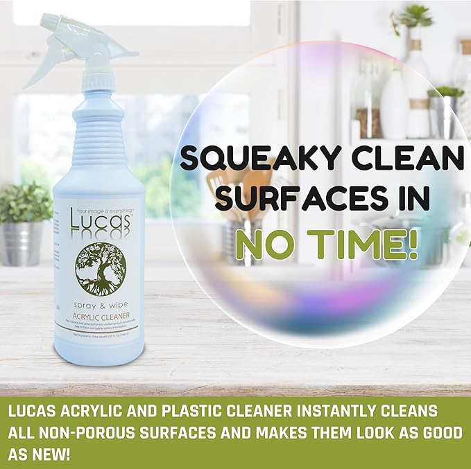 LUCASOL Acrylic and Plastic Cleaner, 32 Ounce