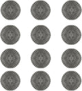 LOLA Steel Wool Wire Mesh Scouring Pad, 12 Pack, 4" Jumbo, Galvanized Steel, Heavy Duty Cleaning, Abrasive Scrubber, for Pots, Pans, Ovens, Grills