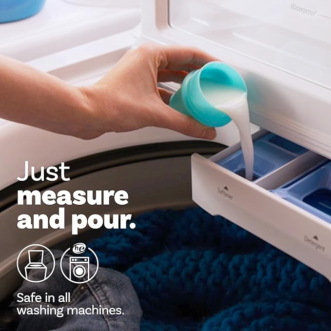 Downy Soft, 2 in 1 Soft and Fresh Liquid Fabric Softener, Cool Cotton, 100 fl oz, 136 Loads, Fabric Conditioner Liquid provides softness and freshness for fabrics