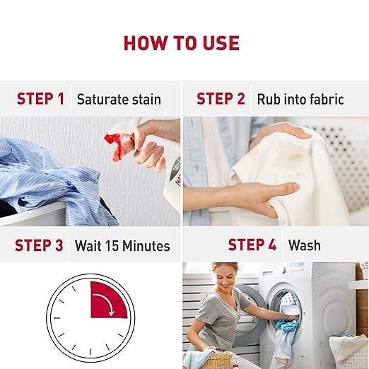 Nature’s Miracle Laundry Boost Spot Treatment Stain and Odor Remover, 32 Oz., Laundry Pre-Wash Stain and Odor Remover