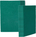 Restaurantware-RW Clean 9 Inch x 6 Inch Scouring Pads, 10 No-Scratch Green Scrub Pads - Heavy-Duty, No-Abrasive, Green Polyester Scrub Pads For Cleaning, For Scraping, Cleaning, Or Scrubbing,