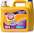 ARM & HAMMER Plus OxiClean with Odor Blasters Liquid Laundry Detergent, Laundry Odor Remover, Attacks Stains, Fresh Burst Scent, 154 Loads, 200.2 Fl Oz