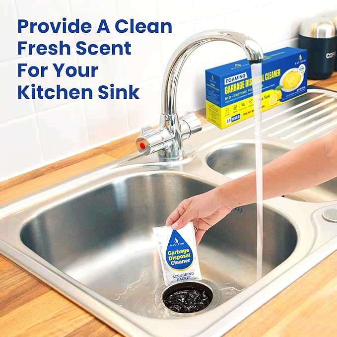 Washing Machine Cleaner 24-pack & Foaming Enzyme Garbage Disposal Cleaner Bundle 24-pack