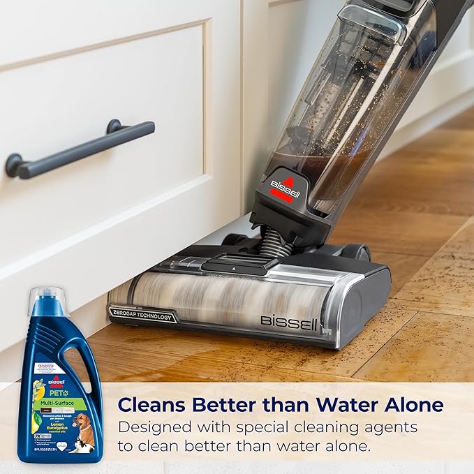 Bissell Multi-Surface Pet with Citrus, 3444G, 80oz, Safe on Sealed Hard Floors and Area Rugs, Removes tough pet messes and elimantes odors, Lemon Eucalyptus Essential Oils
