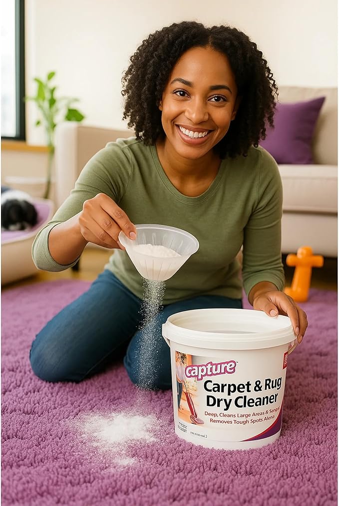 Capture Carpet Total Care Kit 400 - Home Couch and Upholstery, Car Rug, Dogs & Cats Pet Carpet Cleaner Solution - Strength Odor Eliminator, Stains Spot Remover, Non Liquid & No Harsh Chemical