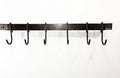 Rogar 18" Hammered Copper Utensil or Utility Bar Rack