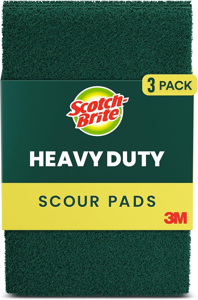 Scotch-Brite Heavy Duty Scour Pads, 6 in. x 3.8 in. (Green) / 2-Pack