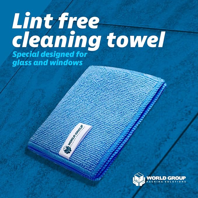 Glass Cleaner Foam, Foaming Action & Spray, 19oz - 2 Pack - Clean Fresh Scent - Bundled With 2 Microfiber Rags