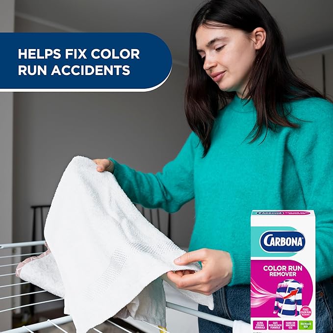Carbona® Color Run Remover | Powerful Color Bleed Eliminator | Fixes Color Run Accidents | 2.6 Oz, 1 Pack