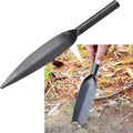 Willow Leaf-Shaped Garden Trowel Tool 12-inch Hand Shovel High-Carbon Steel Material One-Piece Forged Heavy Duty Manual Tool Potting Digging Transplanting Planting Weeding (Grey)