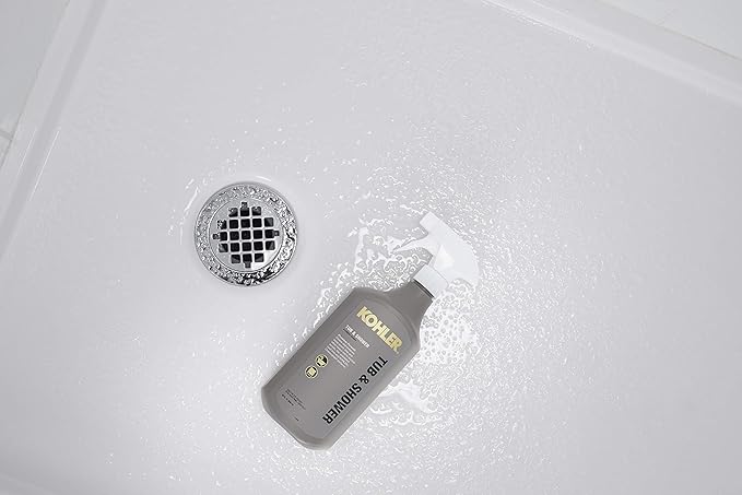 KOHLER K-EC23732-NA Tub and Shower Cleaner, Bathroom Cleaner, Restores Acrylic, Tile, Enameled cast iron, Lithocast, Residue Free, 28 FL Oz