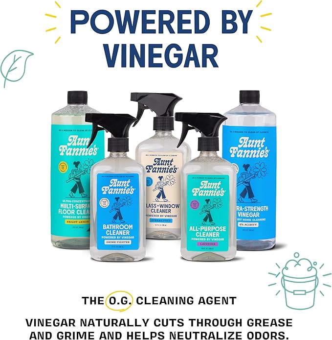 Aunt Fannie's Toilet Bowl Cleaner, Bleach-Free Cleaner Powered by Vinegar, Freshens and Removes Stains, Eucalyptus Scent, 24 fl oz, Pack of 1
