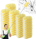 Duster Refills,Static Dust Removal Brush Disposable Replacement Head Compatible with Swiffer Duster Refills for Electronics, Furniture, Blinds, Ceiling Fans (Yellow, 30 Refills+1 Extension Pole)
