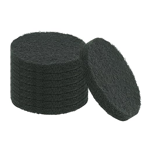 uxcell 8Pcs Scrubber Scouring Pad, 3 Inch 1000 Grits Drill Power Brush Hoop and Loop Scrub Pads Discs Polishing Pad for Household Furniture Automotive Cleaning, Gray