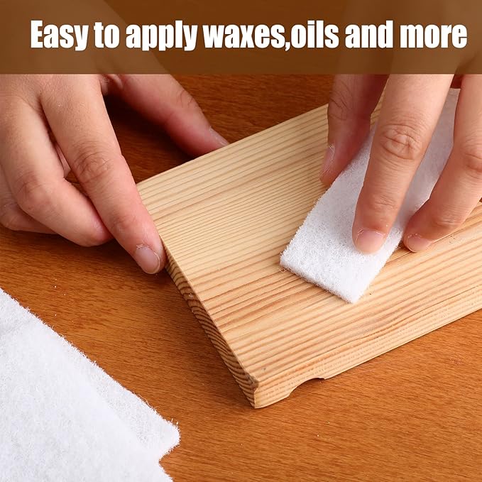 20 Pieces White Scrubbing Pad Non Scratch Scouring Pads Non Woven Scouring Sponge Multipurpose Abrasive Multi Surface Scrubber for Cleaning Polishing(6 x 9 Inch)