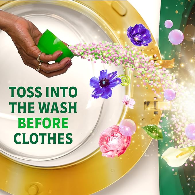 Gain In-Wash Laundry Scent Booster "Wicked: For Good" Limited Edition, Wonderfullest Woods & Beautifical Blossom, 12.2 oz, Fresh Extender + Odor Protection Laundry Beads