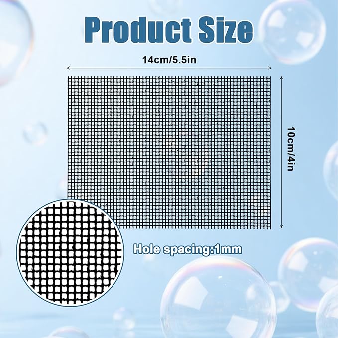 15-Pack 5.5 x 4 Flexible Scrubbing Screen for Household Cleaning, Flexible Scouring Pad, Pre-treated Abrasive Mesh Pads for Bowls Griddle Household Stain Calcium Deposits Carbon Rust Scrubber
