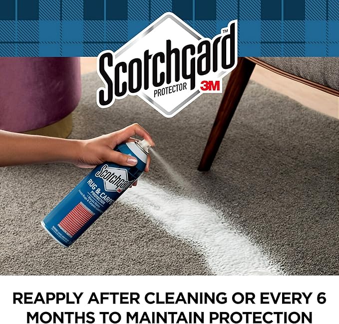 Scotchgard Rug & Carpet Protector, Carpet & Rug Protector Blocks Stains During Fall and Winter Holidays, Fabric Protector Makes Cleanup of Stains from Food Spills Easier, 17 oz (Pack of 2)