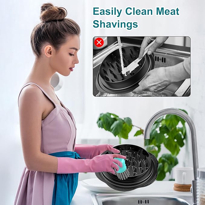 Mini Dish Brush for Cleaning Chicken Shredder, Palm Brush Dish Scrubber with Ergonomic Grip, Kitchen Brush for Washing Dishes, Pans, Pots, Sink (2, Mint Green)