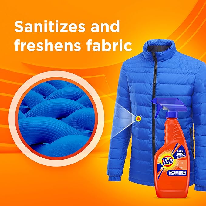 Tide Antibacterial Fabric Spray, 2 count, 22 fl oz each
