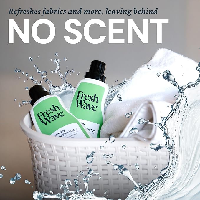 Fresh Wave Odor Removing Laundry Booster, 24 fl. Oz., Pack of 2 - Laundry Scent Booster, Safer Odor Relief, Natural Plant-Based Odor Eliminator, Pet Bedding, Activewear, Blankets & Fabrics