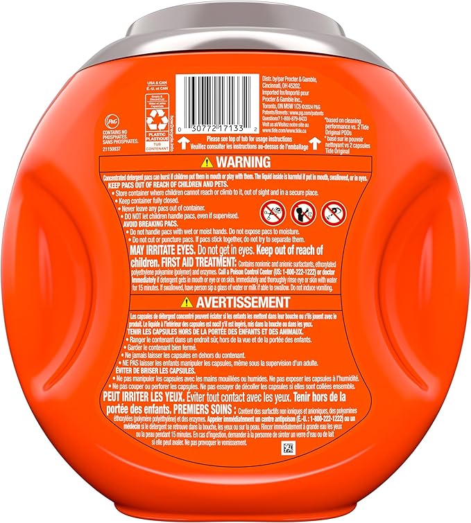 Tide Oxi Boost Power PODS Laundry Detergent Pacs, 32 Count, Set-In Stain Removal + Oxi Power, laundry soap detergent pacs