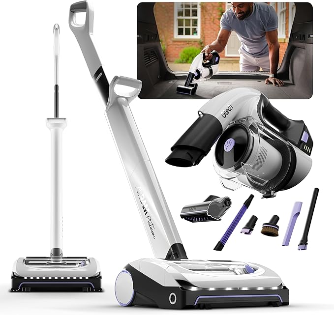 Gtech System Platinum Bundle Vacuum Cleaner Bundle - Includes The AirRam Platinum Upright and The Multi Platinum Handheld - Rechargeable 22V Lithium Ion Battery - Anti-Hair Wrap