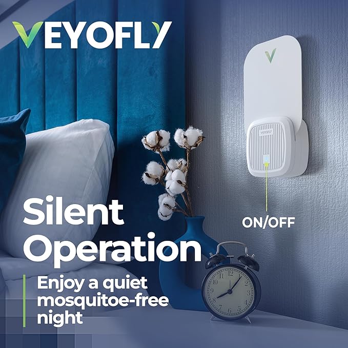 VEYOFLY Fly Trap Indoor, Fruit Fly Traps for Indoors, (1 Device + 3 Refills) Gnat Traps for House Indoor, Fly Catcher Indoor, Plug in Light Flying Insect Trap, Bug Light Killer, Fly Trap