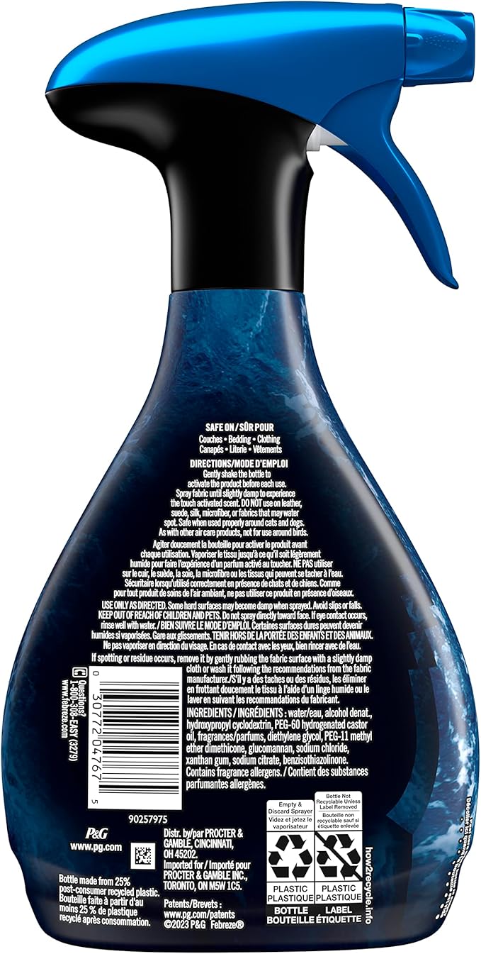 Febreze Touch Fabric Spray Ocean, 16.9 oz (2 pack)