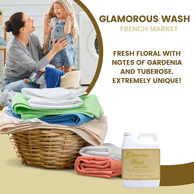 Worldwide Nutrition Bundle Compatible with Tyler Glamorous Wash French Market Scent Fine Laundry Liquid Detergent - Luxury Liquid Laundry Detergent - 907g (32 Fl Oz) Container with Keychain