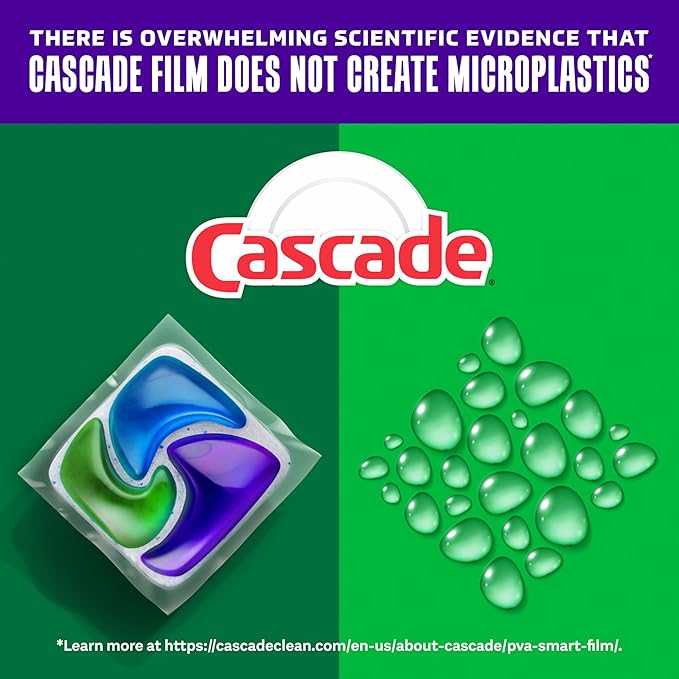 Cascade Platinum Plus Dishwasher Pods, Dishwasher Detergent, Dish Detergent Soap, Mountain, 19 Count