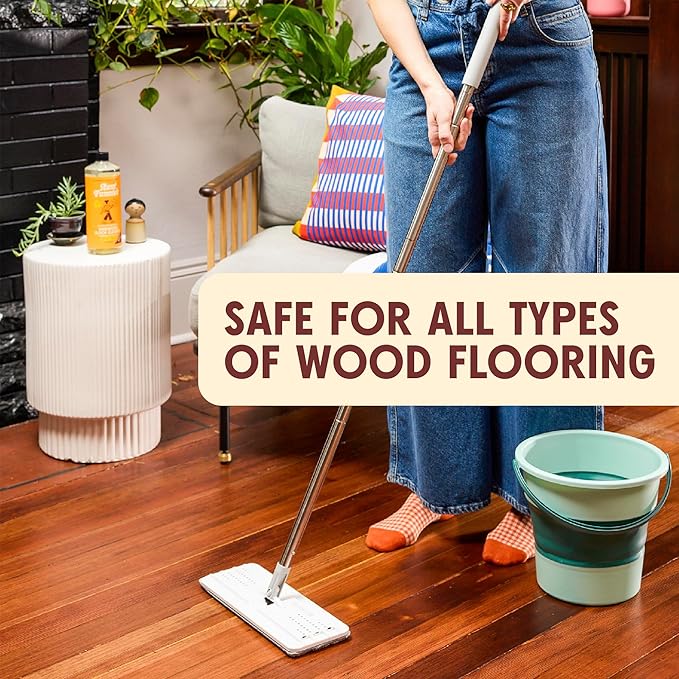 Aunt Fannie's Ultra Concentrated Hardwood Floor Cleaner, Vinegar-Free Plant Based Solution for Mopping, Bright Lemon Scent, 32 oz. (Pack of 3)