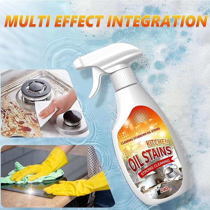 FIELL Heavy-Duty Kitchen Degreaser Foam Cleaner, Clean Kitchens Up Kitchen Oil Stains, Heavy Oil Stain Cleaner Kitchens, Degreaser Clean Heavy Duty, Multi Functiona Foam Cleaning Spray (3PC)