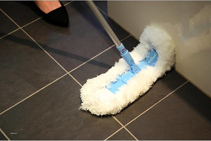 E-Cloth Flexi-Edge Floor & Wall Duster, Reusable Dusting Mop for Floor Cleaning, Floor Cleaner Ideal for Harword, Tile, Laminate and Other Hard Surfaces, 100 Wash Guarantee, 1 Pack
