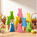 Tioncy 12 Pack Kitchen Sponges Bulk Dual Sided Scrubber Sponges Dishwashing Kitchen Cleaning Accessories for Household Supplies(Cute Easter Bunny,Pink, Green,Blue, Yellow)