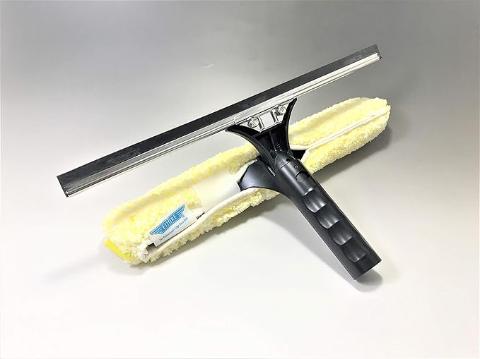 Ettore 71181 Professional Stainless Backflip Window Cleaning Combo Tool, 18-Inch