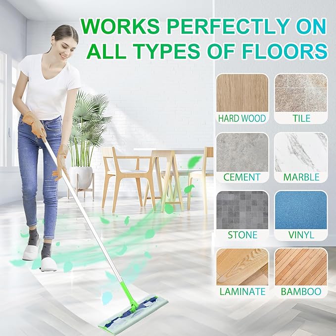 40 Count XL Wet Mopping Cloths for Swiffer Sweeper XL Mop - Disposable X-Large Wet Pad Refills - Multi-Surface Wet Wipes Mopping Pads Refill for Floor Cleaning.（Only Pads, not Including mop）
