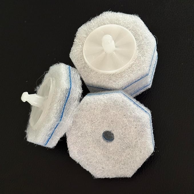 Disposable Toilet Brush & Wand Refills, 50 Count 3-Layer Octagonal Toilet Cleaner Heads, Compatible with Most Standard Toilet Wands, Hygienic Bathroom Deep Cleaning
