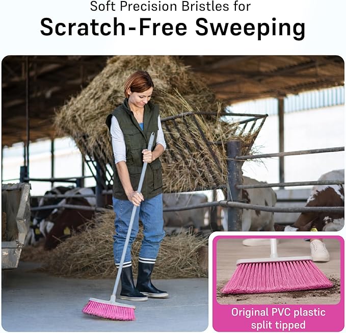 Soft Sweep Broom The Original Soft Sweep Magnetic Action Broom - 2 Pink Brooms