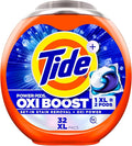 Tide Oxi Boost Power PODS Laundry Detergent Pacs, 32 Count, Set-In Stain Removal + Oxi Power, laundry soap detergent pacs