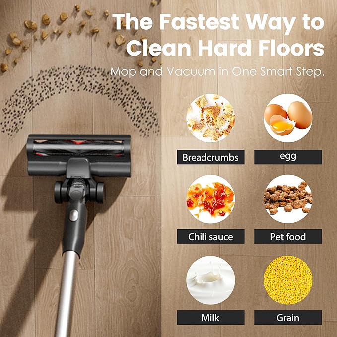 soges Auto-Empty & Self-Charging Cordless Stick Vacuum Cleaner with HEPA Enclosed Barrier System, Lightweight Handheld for Pet Hair, Carpets, Hard Floors, Up to 45 Min Runtime, Charging Dock Included