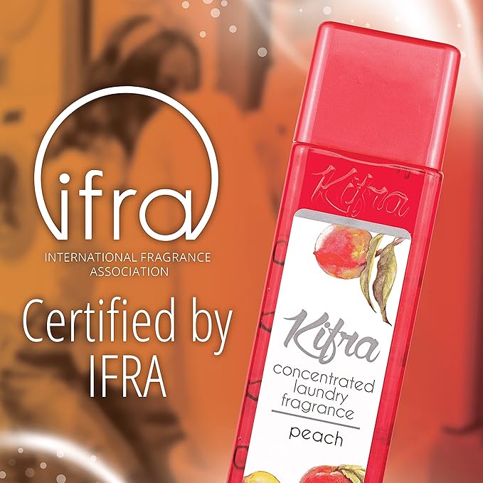 KIFRA PEACH Concentrated Laundry Fragrance 6.76 Fl Oz 200ml 80 Washing Cycles