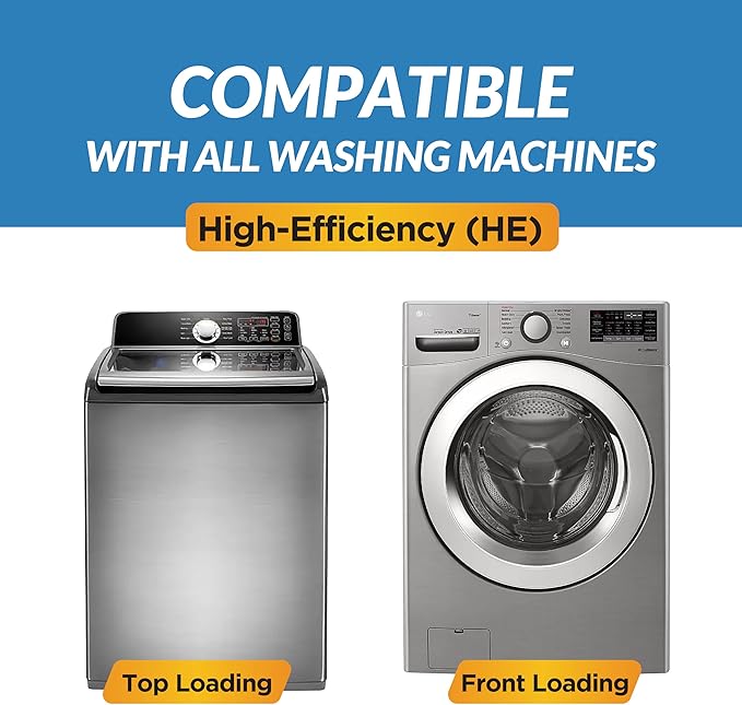 Washing Machine Cleaner Tablets | 24 Count 1-Year Supply | Formulated for Pet Owners | Pet-Friendly Deep Descaler | HE, Top & Front Load | Septic Safe & Eco-Friendly | Eliminates Odor & Residue