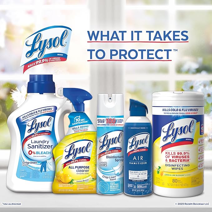 Lysol Cleaner Hydrogen Peroxide Multi-Purpose Cleaner Spray, Citrus, 32 Fluid Ounce