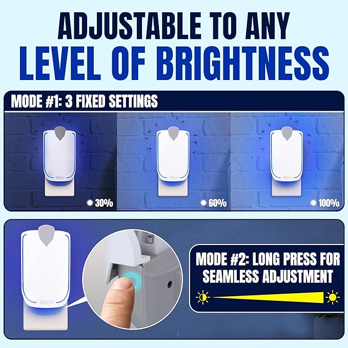 10-Pack Refill Cartridges for Fruit Fly Trap Indoors - Strong Adhesive to Capture Fruit Flies, Gnats, Houseflies, Moths, and Flying Insects