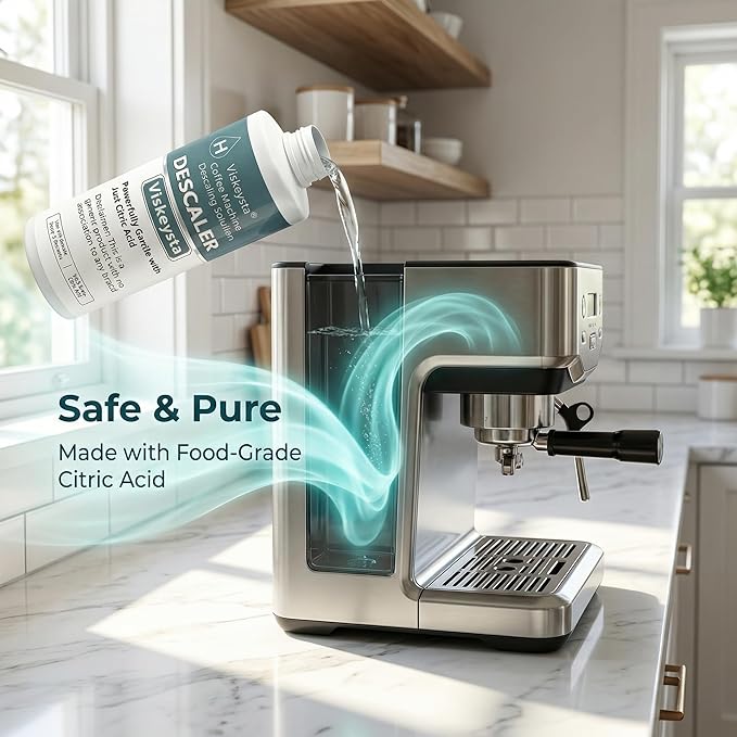 Gentle Descaling Solution, Compatible with Hamilton Beach Coffee Machines, 500ml Bottle for 4 Uses