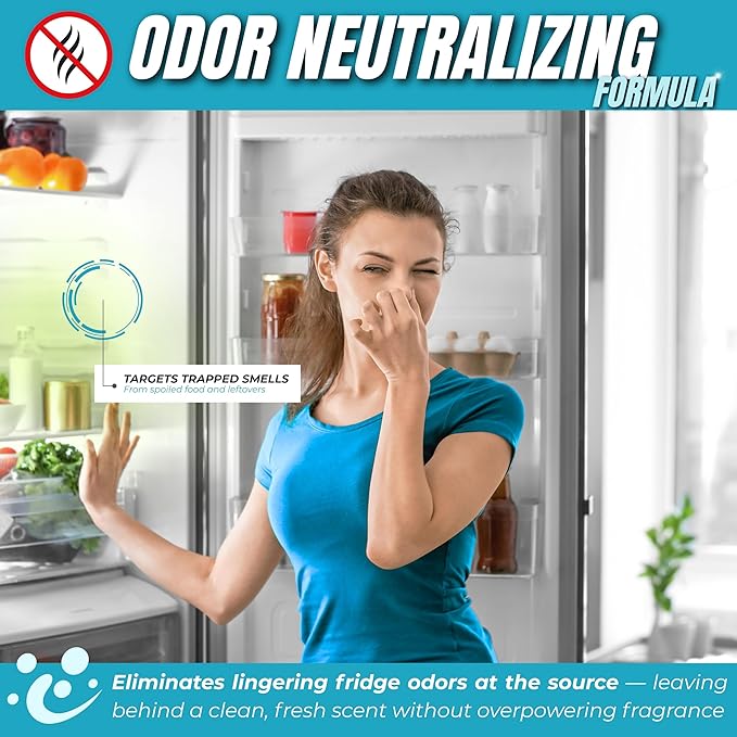 Oh Yuk Fridge Cleaner – Cleans Inside Refrigerator for Spotless, Food-Contact Safe Surfaces | Biodegradable, Vegan, Cruelty-Free | Effortlessly Lifts Sticky Messes & Dried-On Food | Spray Bottle
