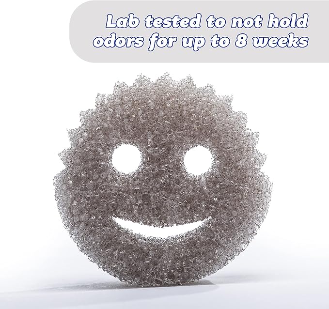 Scrub Daddy Sponge -Style Collection- Scratch-Free Scrubber for Dishes and Home, Odor Resistant, Soft in Warm Water, Firm in Cold, Deep Cleaning Kitchen and Bathroom, Dishwasher Safe, 1ct (3 Pack)