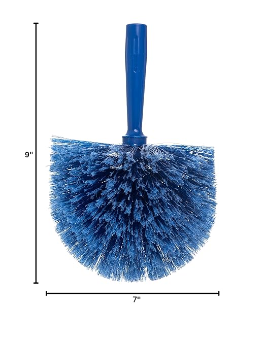 SPARTA Flo-Pac Rounded Duster Cleaning Duster with Electrostatically Charged Bristles for Cleaning, 9 X 7 X 7 Inches, Blue, (Pack of 12)