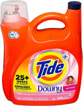 Tide Liquid Laundry Detergent with A Touch of Downy, April Fresh, 100 Loads 154 Fl Oz